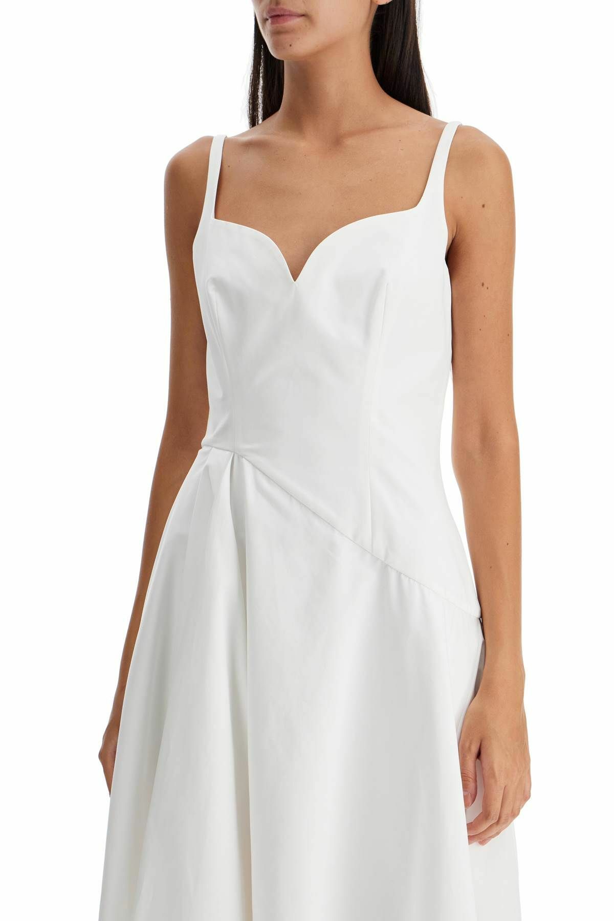 alexander mcqueen white dress Gathered Mini - - Women accentuating a fitted waist. Alexander McQueen Pre-Fall 2018