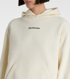 Balenciaga Logo cotton fleece hoodie