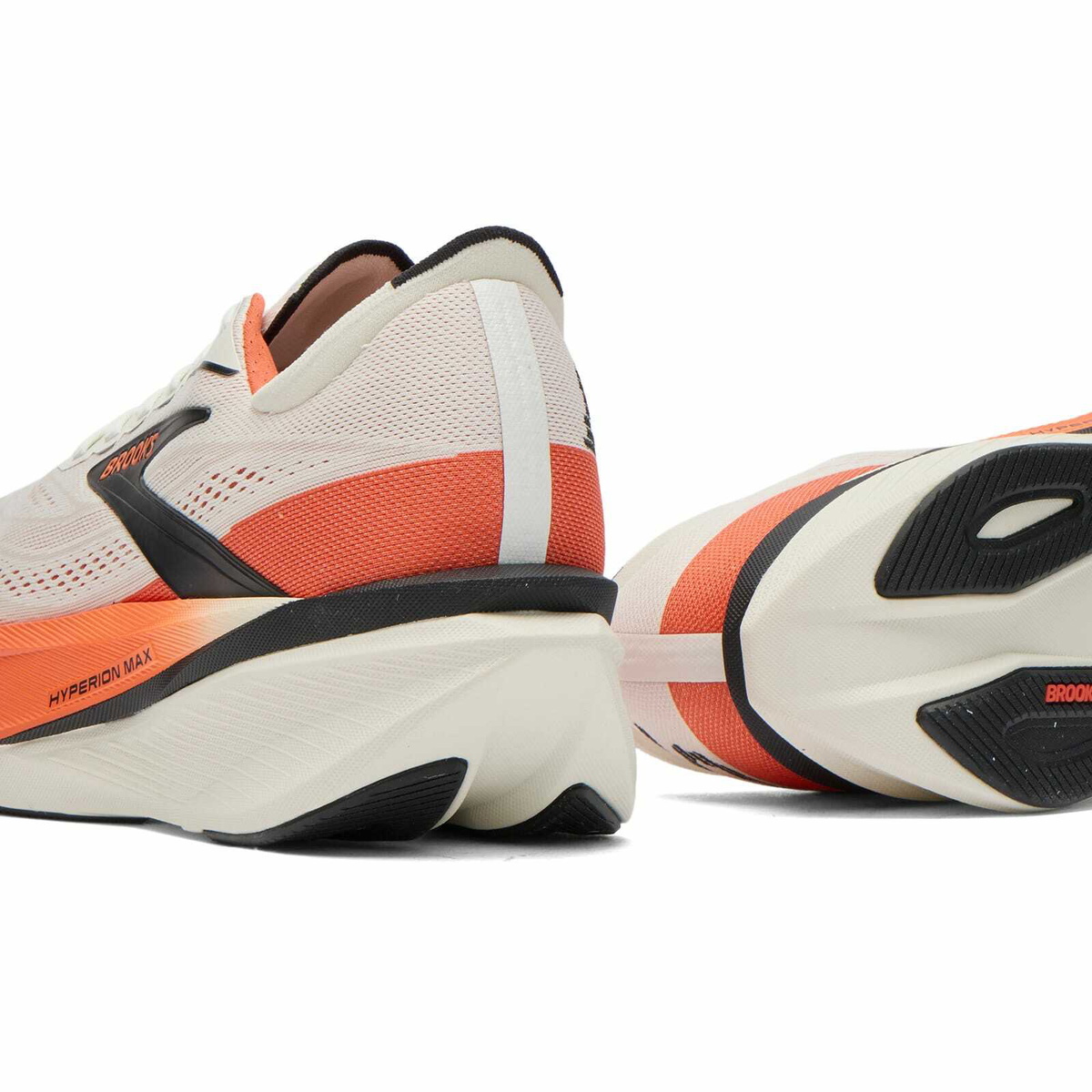 Brooks Men's Hyperion Max 4 in Grey/Tigerlily/Black