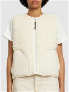 JIL SANDER - Collarless Cotton Fleece Vest