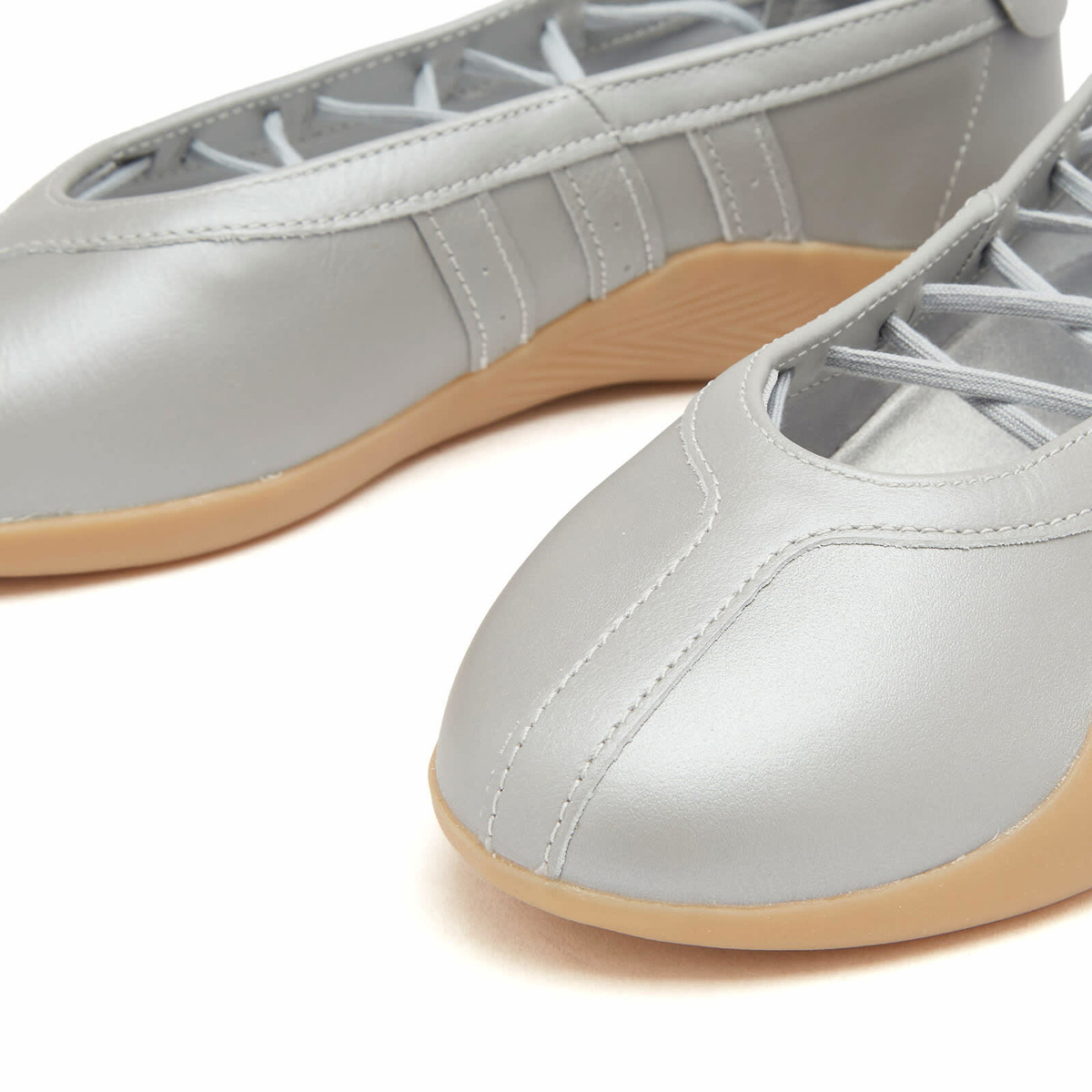 Adidas Women's W Taekwondo Mei Ballet Shoe in Silver Met/Gum