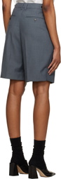 Dunst Gray Pleated Shorts