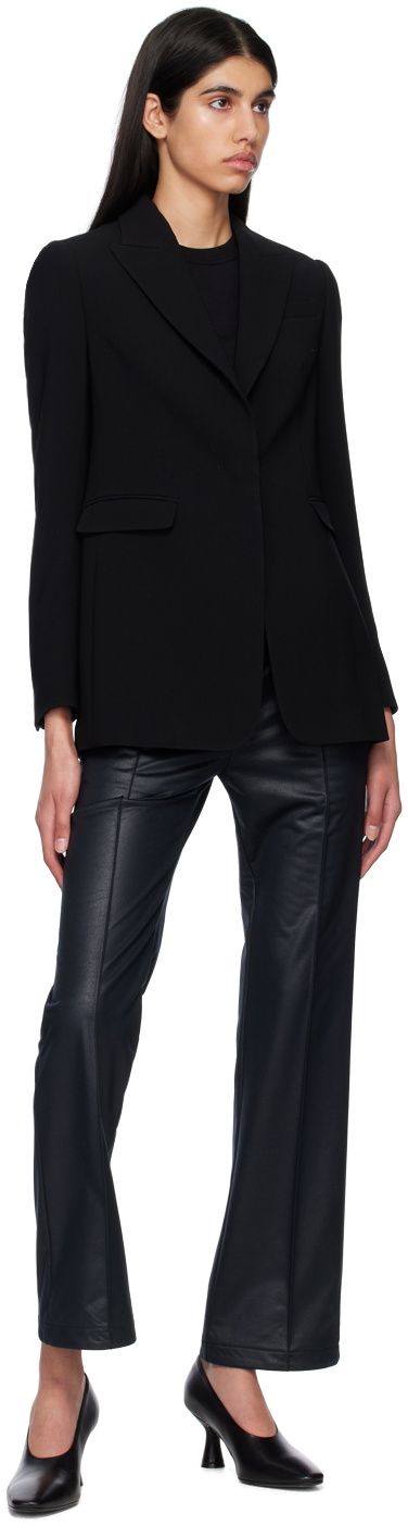 Mame Kurogouchi Black Concealed Button Blazer