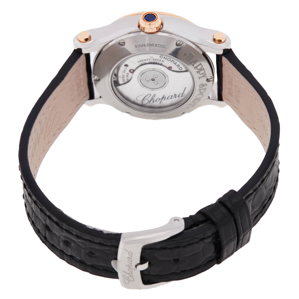 Chopard Happy Sport Automatic Chronometer Diamond Silver Dial Ladies Watch 278573-6015