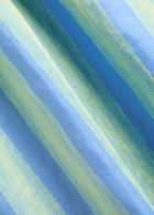 Staud Laura Striped Linen Midi Dress Light Blue
