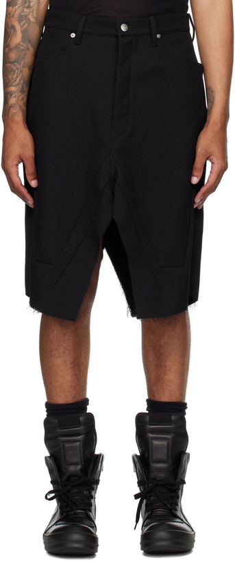 Photo: Rick Owens Black Concordians Slivered Midi Skirt