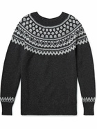 Howlin' - Strangers in Space Fair Isle Wool Sweater - Gray