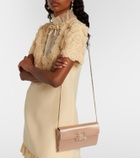 Roger Vivier Efflorescence embellished satin clutch