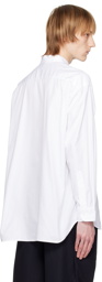 Comme des Garçons Homme White Embroidered Shirt