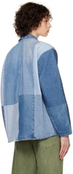 Re/Done Blue Levi's Edition Quilted Barn Denim Jacket