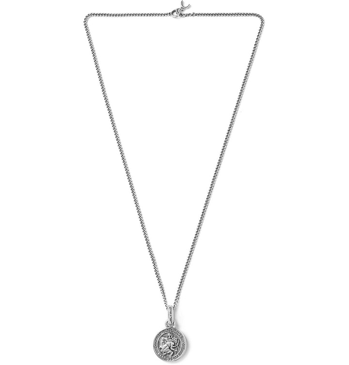 Photo: GOOD ART HLYWD - Saint Christopher Pendant Sterling Silver Necklace - Silver