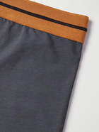 Zegna - Striped Stretch-Modal Boxer Briefs - Gray