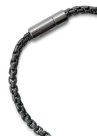 Tateossian Ruthenium-plated box Chain Bracelet Grey