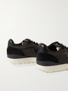 Visvim - FKT Runner Suede- and Leather-Trimmed Nylon-Blend Sneakers - Black