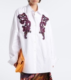 Dries Van Noten Embellished cotton shirt