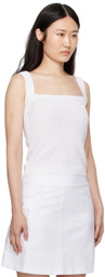 Max Mara Leisure White Tenore Cardigan & Tank Top Set