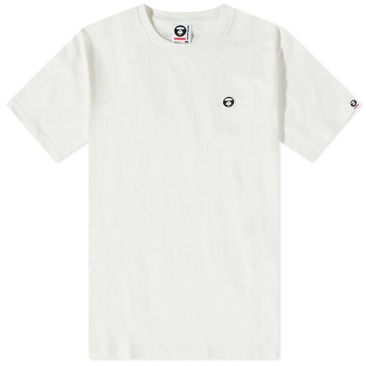 Photo: AAPE Men's Now One Point T-Shirt in Ivory