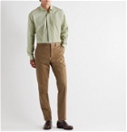 Caruso - Cutaway-Collar Cotton Shirt - Green
