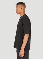 Chain Logo Embroidered T-Shirt in Black