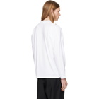 Jil Sander White Cotton Mock-Neck T-shirt