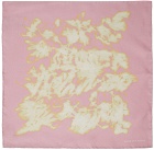 Dries Van Noten Pink Printed Scarf
