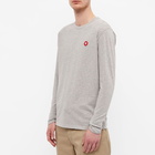 Wood Wood Men's Long Sleeve Mel T-Shirt in Grey Melange