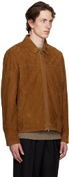 Saturdays NYC Brown Harrison Leather Jacket