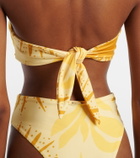 Cala de la Cruz Sandra printed bikini top