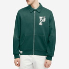 Polo Ralph Lauren Men's College Logo Sweat Jacket in Moss Agate