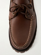 Sebago - Ranger Waxed-Leather Boat Shoes - Brown