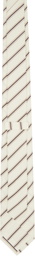 LGN Louis Gabriel Nouchi Off-White Rayée Tie