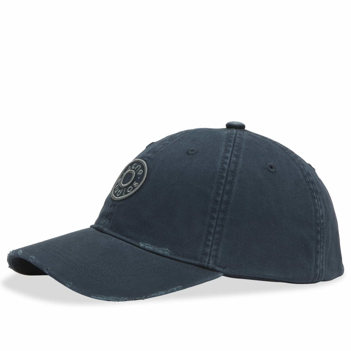 Photo: Acne Studios Men's Carliy Small Button Cap in Dark Navy 