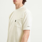 Snow Peak Men's Pocket T-Shirt in Off White