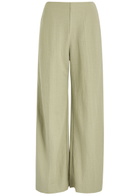 Harris Wharf London Wide-leg Trousers Sage