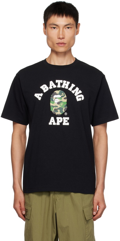 Photo: BAPE Black ABC Camo College T-Shirt