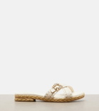 Roger Vivier Espa embellished leather mules