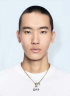 OFF WHITE Arrow And Ring Necklace