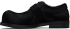 Martine Rose Black Bulb Toe Buckle Loafers