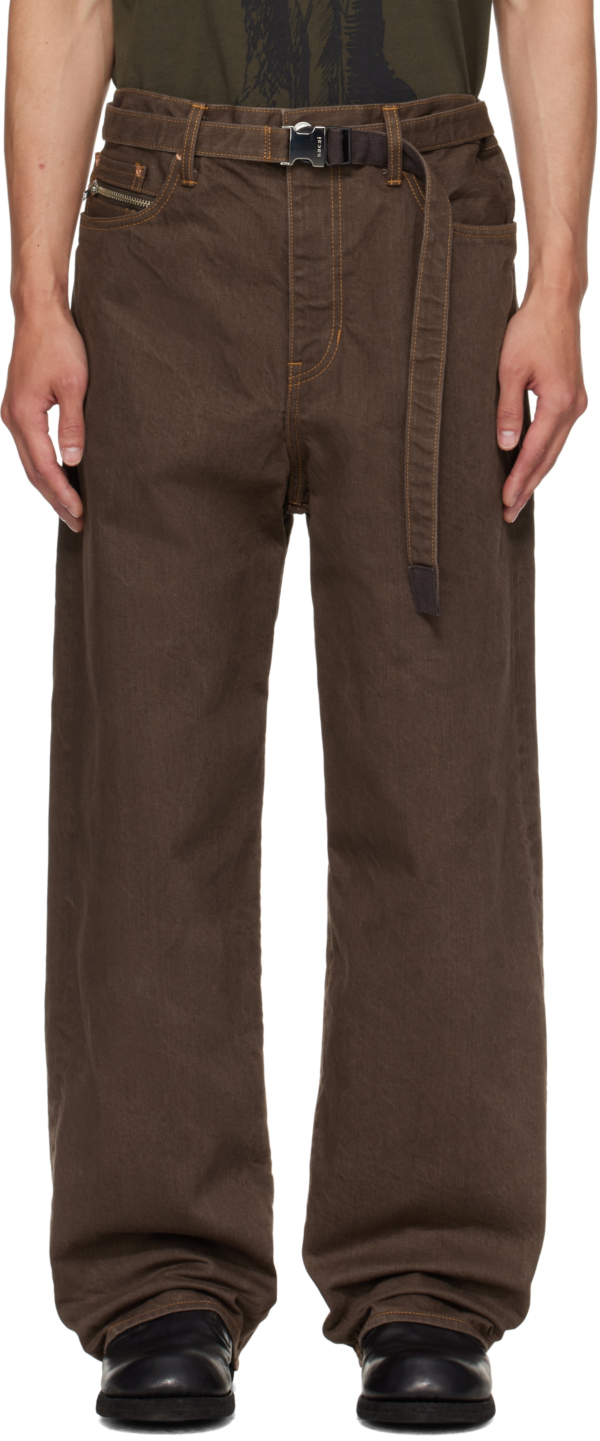 sacai サカイ Cotton Gabardine Pocket Belt Cotton Gabardine Pocket Belt — Beige – La Garçonne