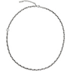 Saint Laurent Silver Ovale Necklace