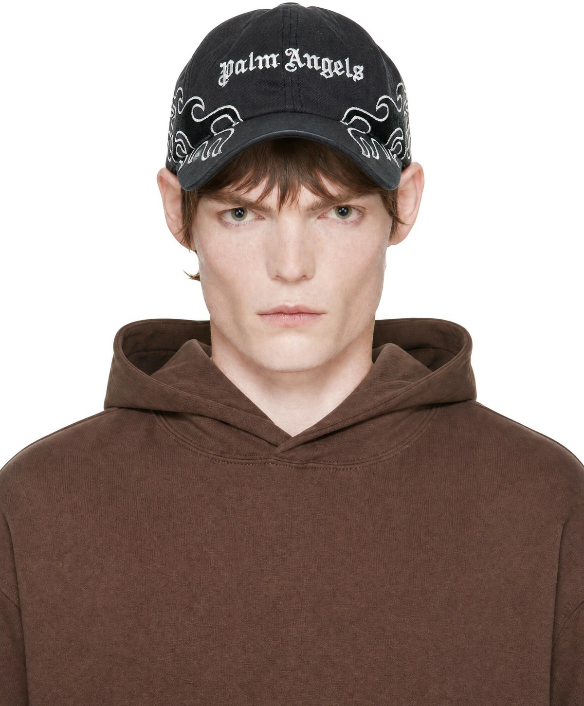 Palm Angels Black Flame Cap