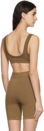 SKIMS Tan Outdoor Basics Scoop Neck Bralette