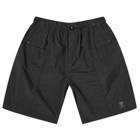 South2 West8 Men's Belted C.S.Nylon Shorts in Black