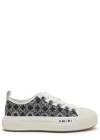 Amiri MA Quad Court Low Logo-jacquard Leather Sneakers Black