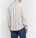 Sandro - New Flow Striped Voile Shirt - White
