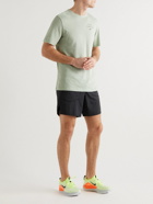 Nike Running - Logo-Print Cotton-Blend Jersey T-Shirt - Green