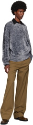 LGN Louis Gabriel Nouchi Gray Fuzzy Sweater