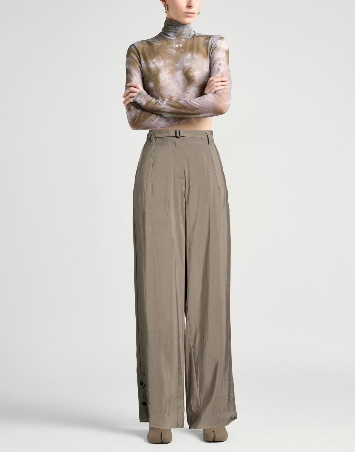 Isabel Benenato Womens Pants in Grey