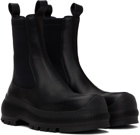 Jil Sander Black Calf Leather Chelsea Boots