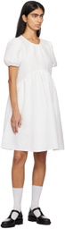 Dunst White Volume Midi Dress